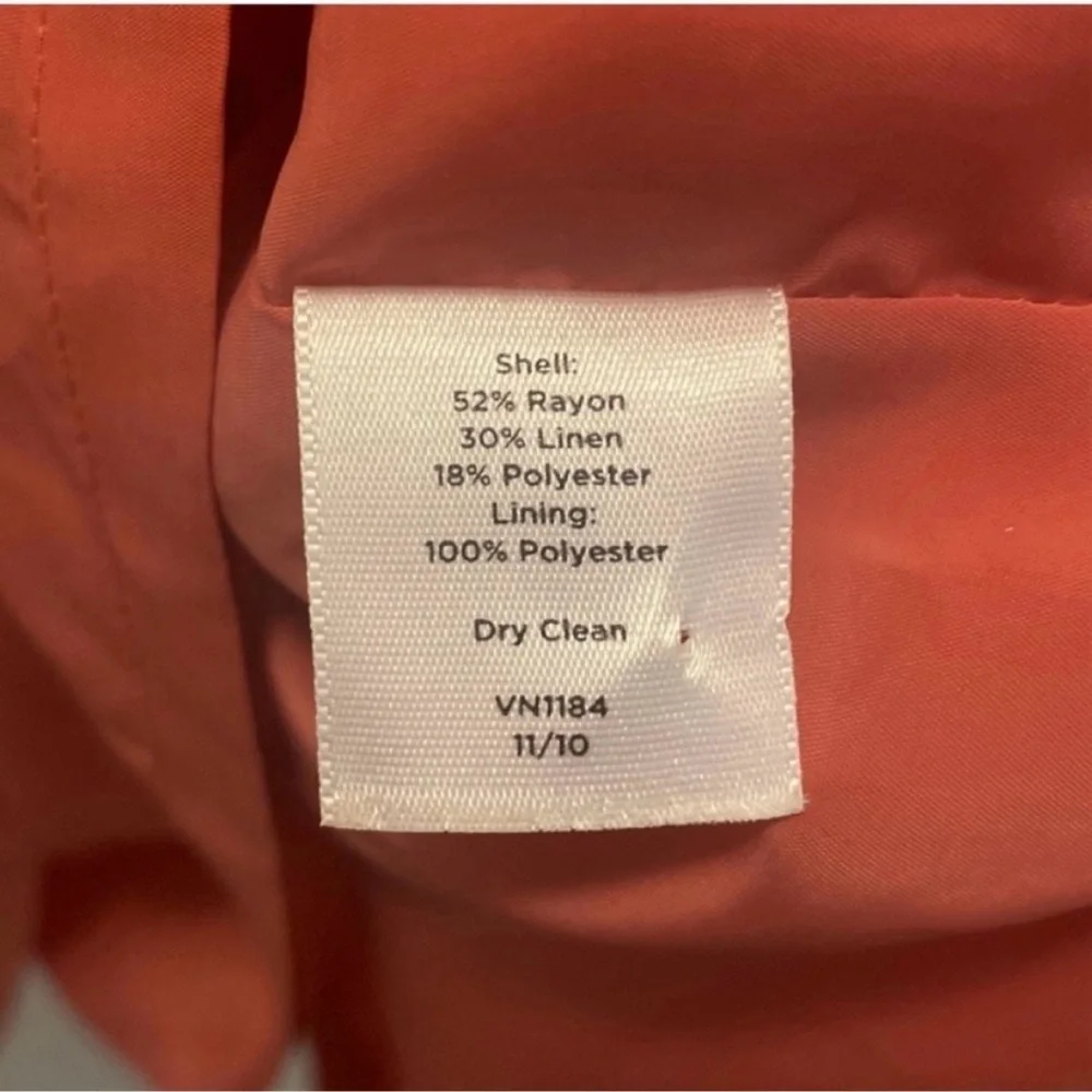 🧡 TALBOTS Orange Sleeveless Dress - Size 24W - Picture 4 of 5